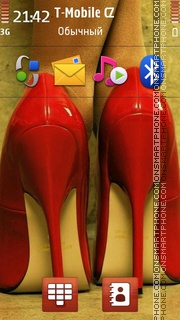 Red Heels tema screenshot