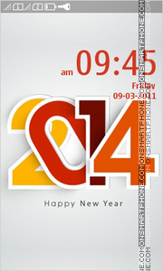 New Year 2014 03 es el tema de pantalla