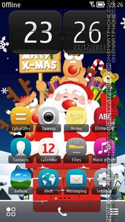 Funny Santa 01 tema screenshot