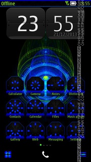 Alien Phone tema screenshot