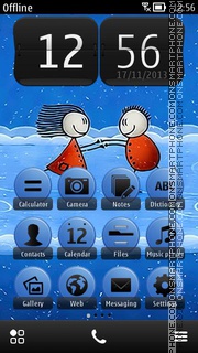 Snow Dance tema screenshot