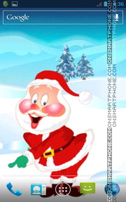 Celebrating Santa theme screenshot