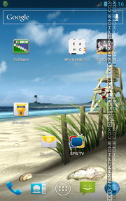 My Beach HD tema screenshot