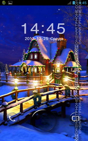 Christmas House Go Locker tema screenshot
