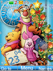 Happy Holidays (Winnie the Pooh and his friends) tema screenshot