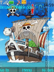 Скриншот темы Going Merry One Piece