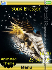 Golden Adidas tema screenshot