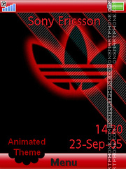 Adidas Red tema screenshot