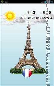 Eiffel Tower 17 tema screenshot