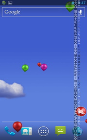 Скриншот темы Balloons Live Wallpaper