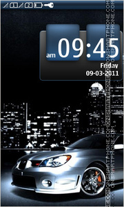 Скриншот темы Night Subaru Drive