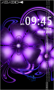 Lavender Purple Abstraction es el tema de pantalla