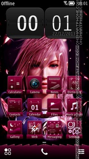 Final Fantasy XIII theme screenshot