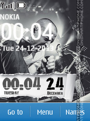 Скриншот темы Linkin park clock 03