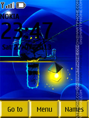 Night Cat 01 tema screenshot