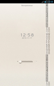 White Milk Locker Theme tema screenshot