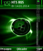 Capture d'écran Q-Green thème