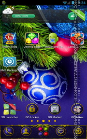 Christmas Decorations tema screenshot