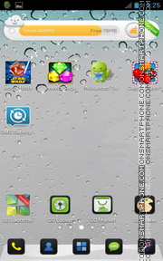 Capture d'écran iPhone 5 Grey for Android thème