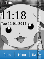 Pikachu Pokemon es el tema de pantalla