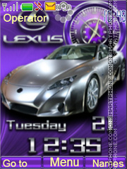 Capture d'écran Lexus thème