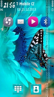 Скриншот темы Cute butterfly