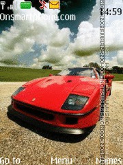 Ferrari f40 es el tema de pantalla