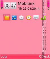 Скриншот темы Pinkish