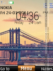 Bridge digital clock 02 tema screenshot