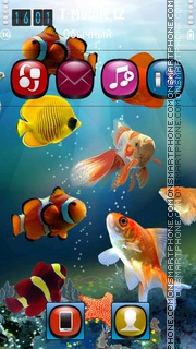 Скриншот темы Fish Tank HD