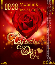 Valentine day es el tema de pantalla