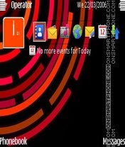 Abstract red tema screenshot