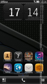 Next Black Theme tema screenshot