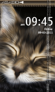Sleepy Cat theme screenshot
