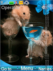 Funny hamsters theme screenshot