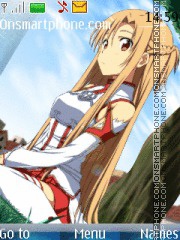 Asuna Yuuki theme screenshot