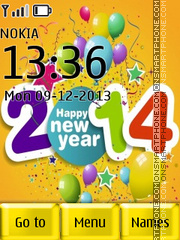 Happy new year 2014 02 es el tema de pantalla