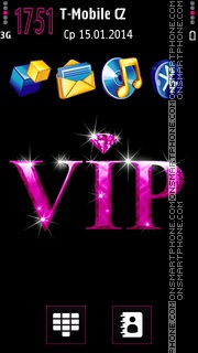 Pink VIP tema screenshot