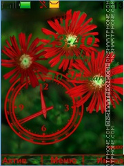 Capture d'écran Flower red thème