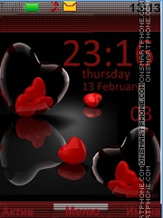 Hearts tema screenshot