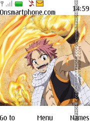 Capture d'écran Fairy Tail Natsu thème