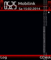 Red black tema screenshot