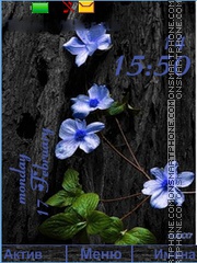 Flower blue tema screenshot