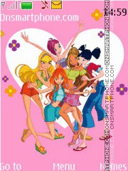 Скриншот темы Winx Club