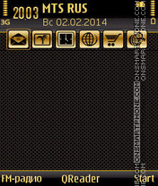GoldenShade tema screenshot