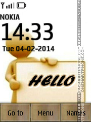 Hello SMS es el tema de pantalla