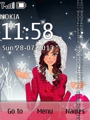 Winter Girl 02 theme screenshot