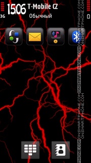 Red Lightning theme screenshot