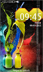 3D Bottle Colorful tema screenshot