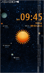 Скриншот темы Solar System Full Touch
